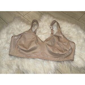 Playtex 18 Hour Seamless Smoothing Bra Unpadded Wire Free 44C Beige 4049